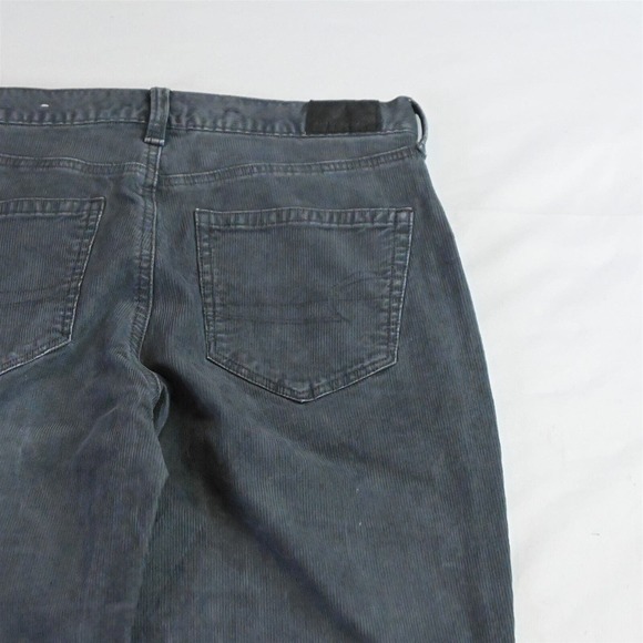 American Eagle 2 Long‎ Gray Corduroy Mom Jean Mid Rise Cords Pants - Picture 4 of 5